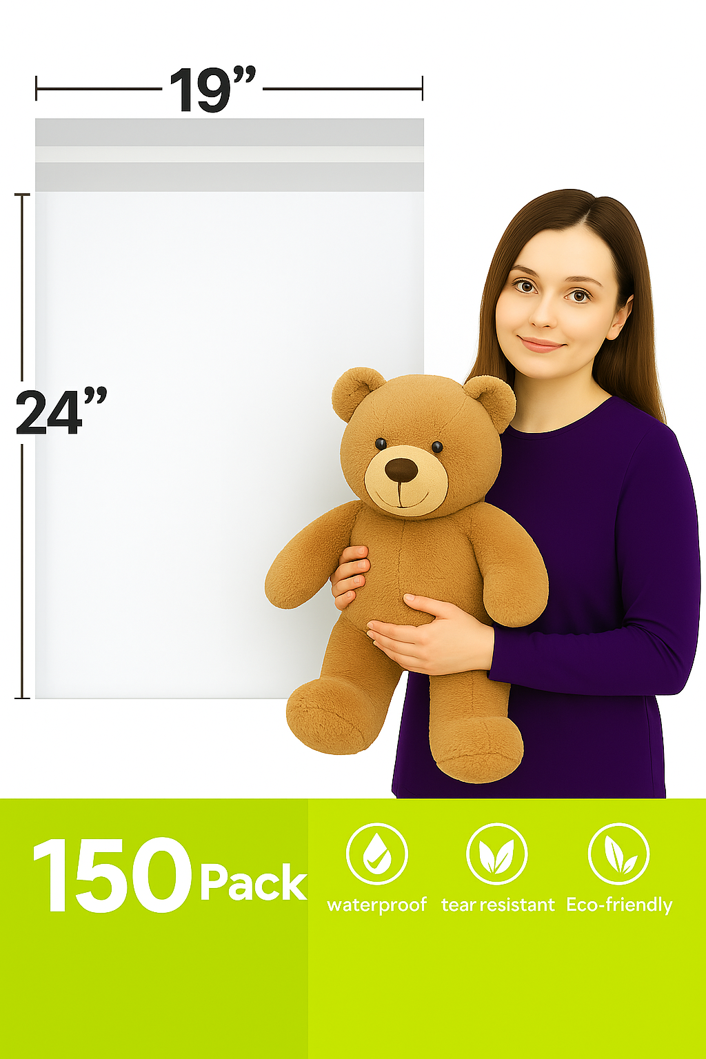 Gigantic Bag Poly Mailers 2.5 Mil