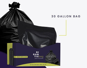 Gigantic Bag 30-Gallon Heavy-Duty Trash Bags - The Ultimate Solution for Big Jobs