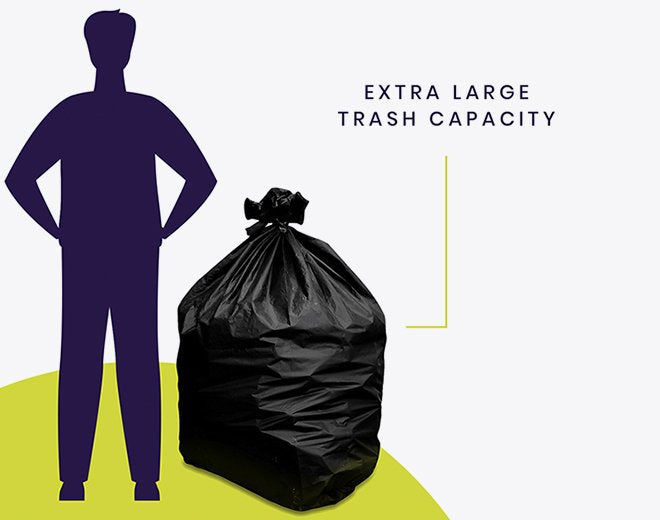 Gigantic Bag 55-Gallon Heavy-Duty Trash Bags - Maximum Strength for Maximum Loads